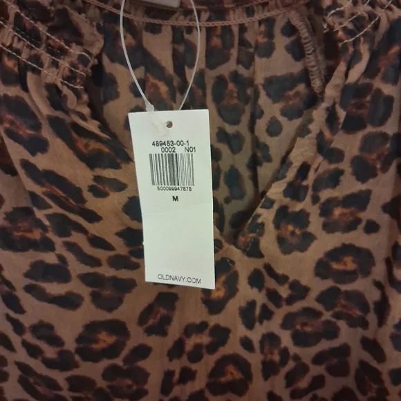 Old Navy Leopard Print Blouse - Brown - Picture 4 of 5